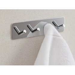 Selvklbende Knage "Pisa" - 4 Kroge - Poleret