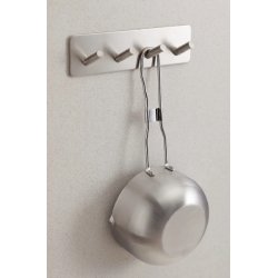 Selvklbende Knage "Pisa" - 4 Kroge - Brstet