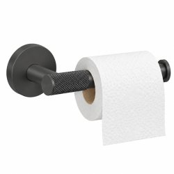 Toiletrulleholder "Monza" Rustfri St�l - Sort