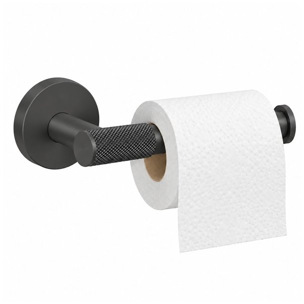 Toiletrulleholder "Monza" Rustfri St�l - Sort