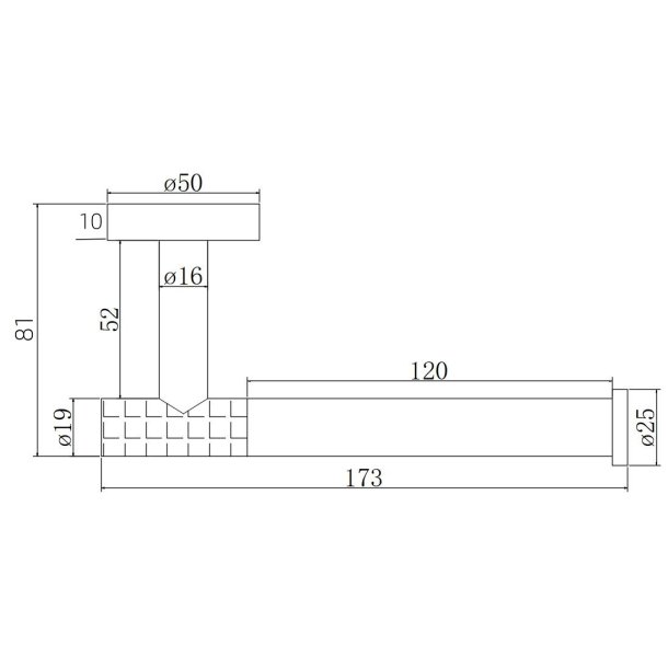 Toiletrulleholder "Monza" Rustfri St�l - B�rstet Messing