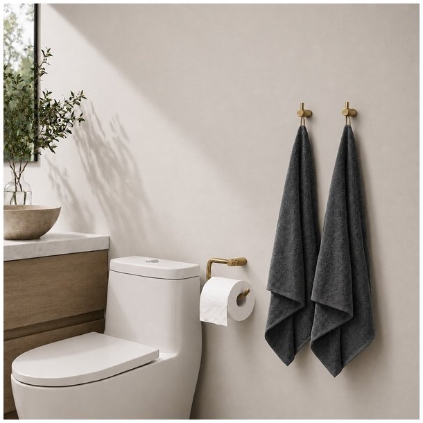 Toiletrulleholder "Urban" Rustfri St�l - B�rstet Messing