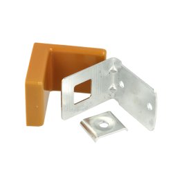 Vgbeslag (3 Dele) til Skab,Reol eller Kommode - Eg Finish