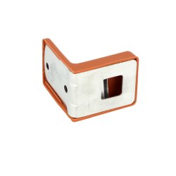 Vgbeslag (3 Dele) til Skab,Reol eller Kommode - Kirsebr