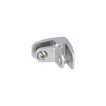 Glassamlebeslag 90� - 2 Sider - Alu -  t/4-6mm Glas