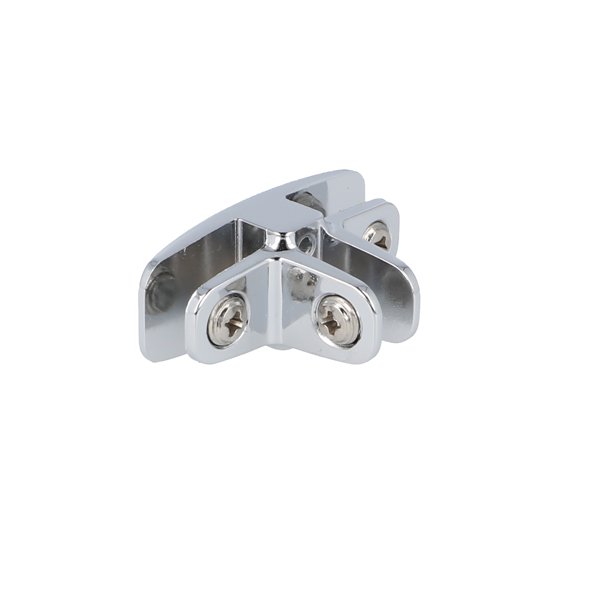 Glassamlebeslag 90 - 3 Sider - Krom -  t/4-6mm Glas