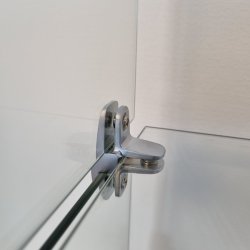 Glassamlebeslag 90 - 3 Sider - Alu -  t/4-6mm Glas