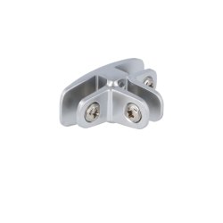 Glassamlebeslag 90 - 3 Sider - Alu -  t/4-6mm Glas