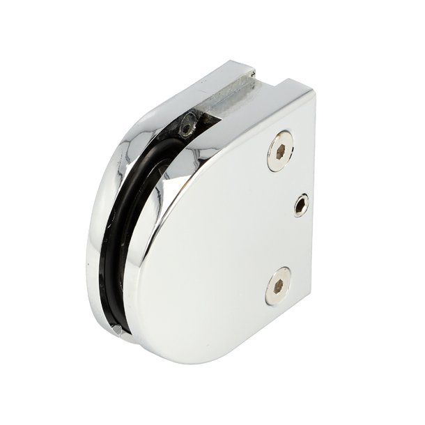 Glasklemme "XL" til 6-8mm Glas/Akryl - Forkromet