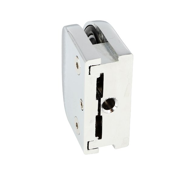 Glasklemme "XL" til 6-8mm Glas/Akryl - Forkromet