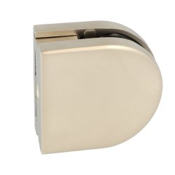 Glasklemme "XL" til 6-8mm Glas/Akryl - Mat Forniklet