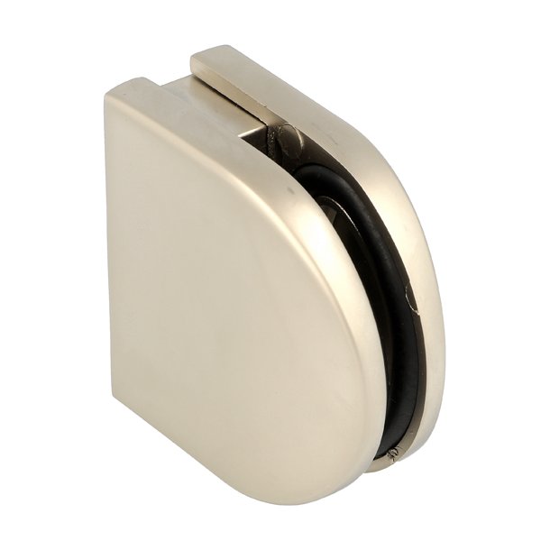 Glasklemme "XL" til 6-8mm Glas/Akryl - Mat Forniklet