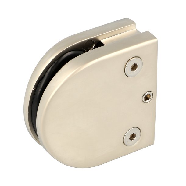 Glasklemme "XL" til 6-8mm Glas/Akryl - Mat Forniklet