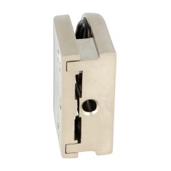 Glasklemme "XL" til 6-8mm Glas/Akryl - Mat Forniklet