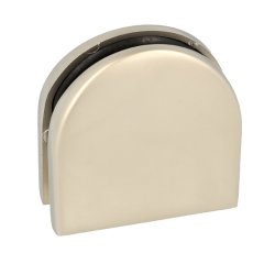 Glasklemme "XL" til 6-8mm Glas/Akryl - Mat Forniklet