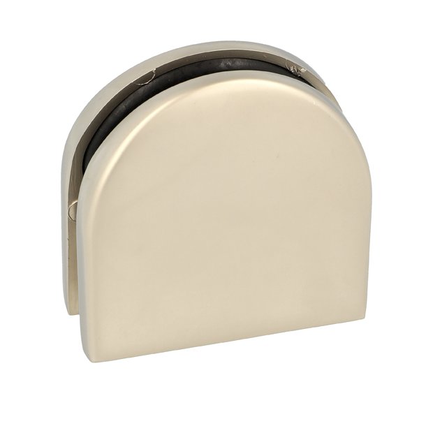 Glasklemme "XL" til 6-8mm Glas/Akryl - Mat Forniklet