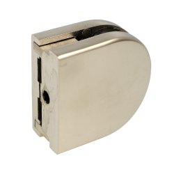 Glasklemme "XL" til 4mm Glas/Akryl - Mat Forniklet