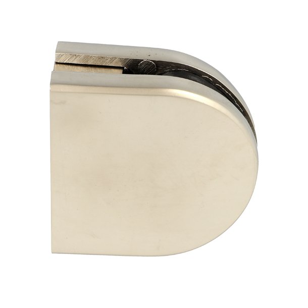 Glasklemme "XL" til 4mm Glas/Akryl - Mat Forniklet