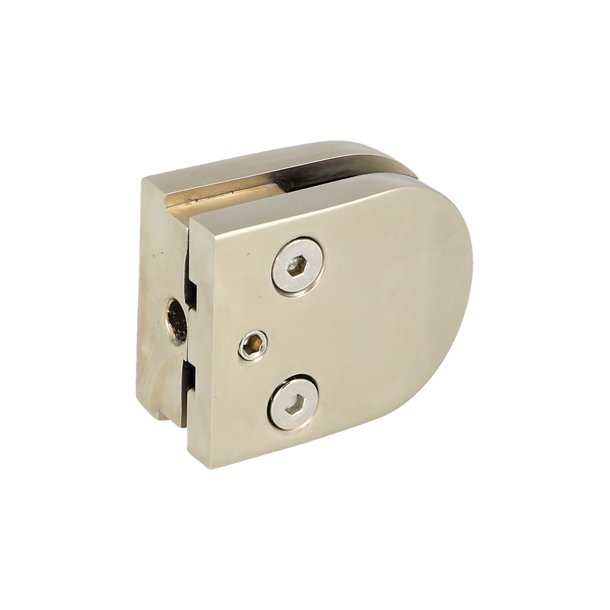 Glasklemme "M" til 6-8mm Glas/Akryl - Mat Forniklet