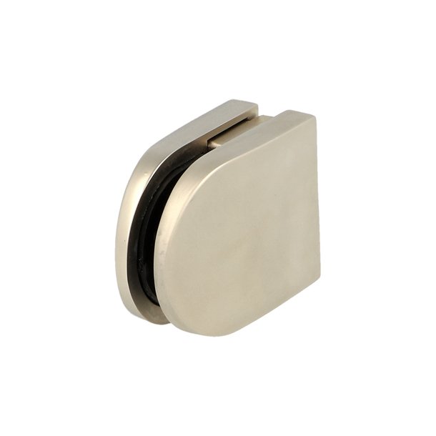 Glasklemme "M" til 6-8mm Glas/Akryl - Mat Forniklet