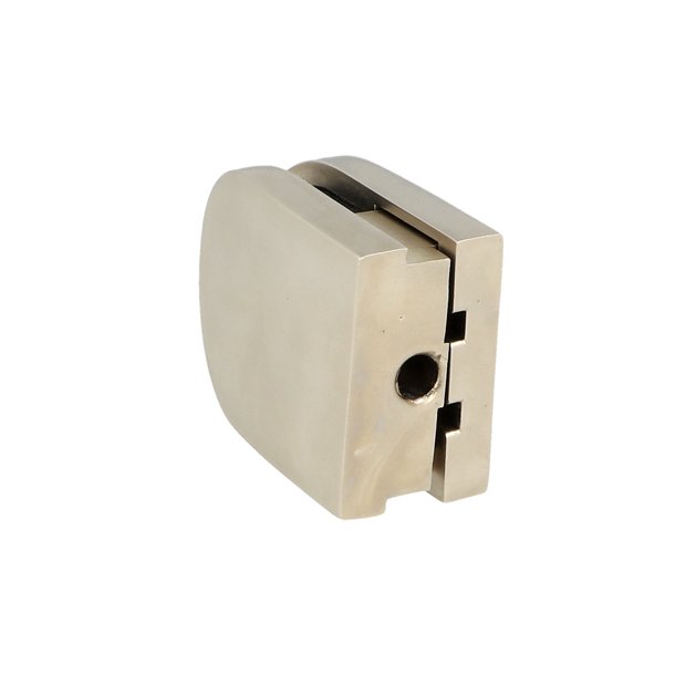 Glasklemme "M" til 6-8mm Glas/Akryl - Mat Forniklet