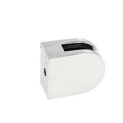 Glasklemme "S" til 4-5mm Glas/Akryl - Forkromet