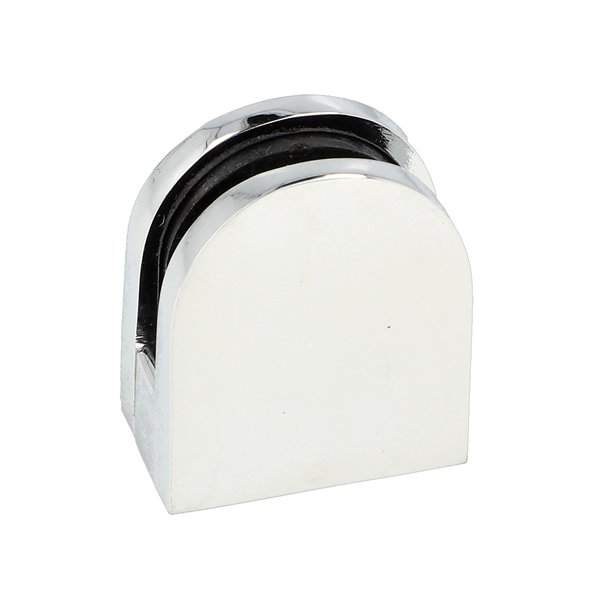 Glasklemme "S" til 4-5mm Glas/Akryl - Forkromet