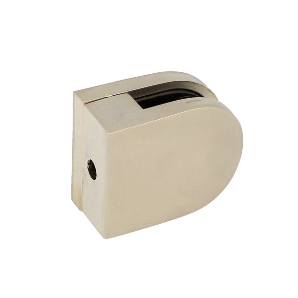 Glasklemme "S" til 4-5mm Glas/Akryl - Mat Forniklet