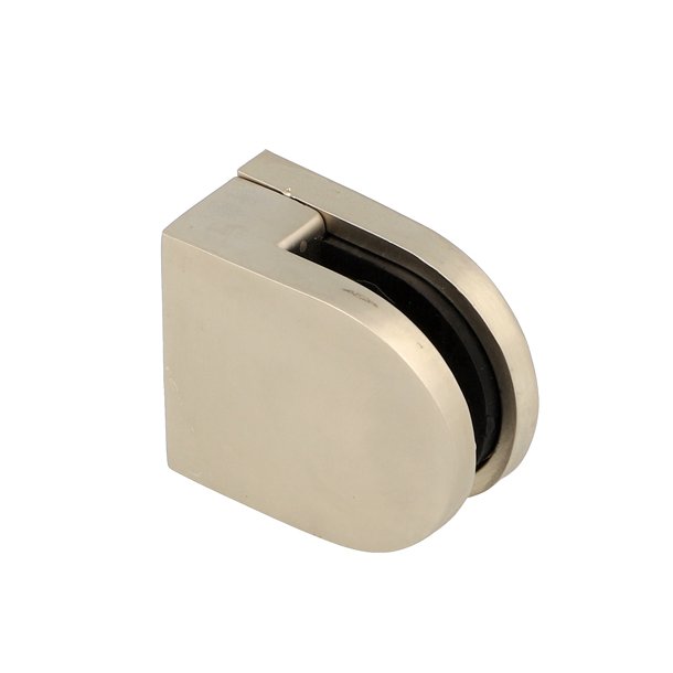 Glasklemme "S" til 4-5mm Glas/Akryl - Mat Forniklet