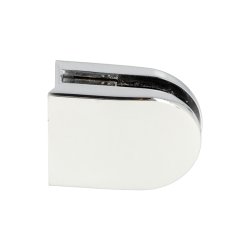 Glasklemme "M" til 6-8mm Glas/Akryl - til Rr - Krom