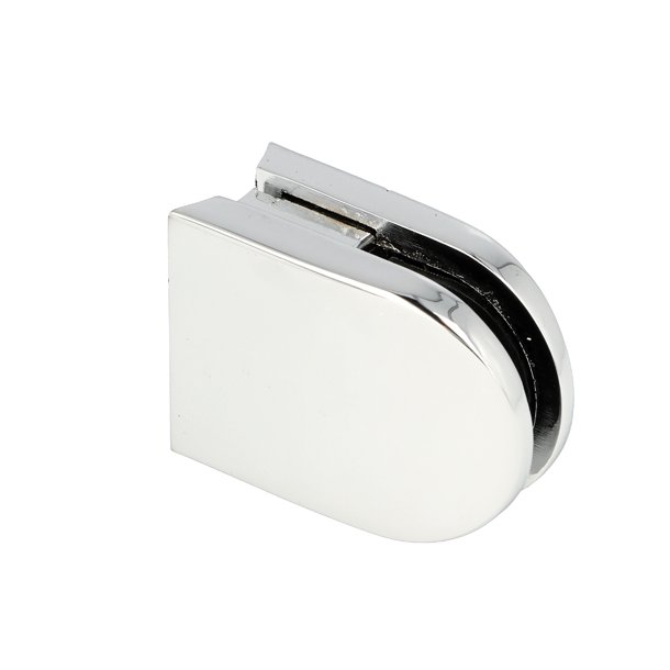 Glasklemme "M" til 6-8mm Glas/Akryl - til Rr - Krom