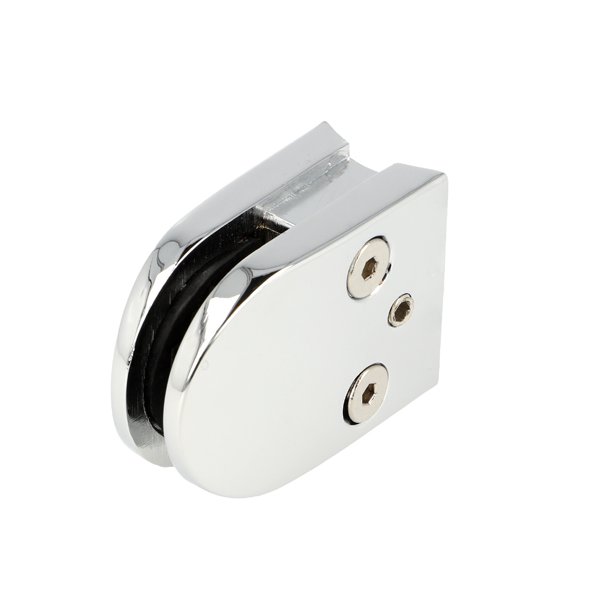 Glasklemme "M" til 6-8mm Glas/Akryl - til Rr - Krom