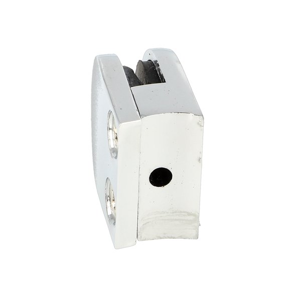 Glasklemme "S" til 4-5mm Glas/Akryl - til Rr - Krom