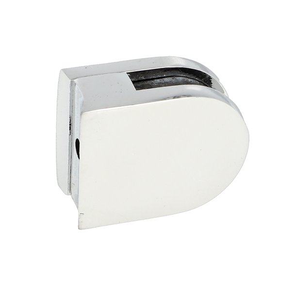 Glasklemme "S" til 4-5mm Glas/Akryl - til Rr - Krom