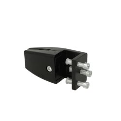 Vrnbeslag til 4-8mm Glas/Akryl -Holder Om Bordkant - Sort