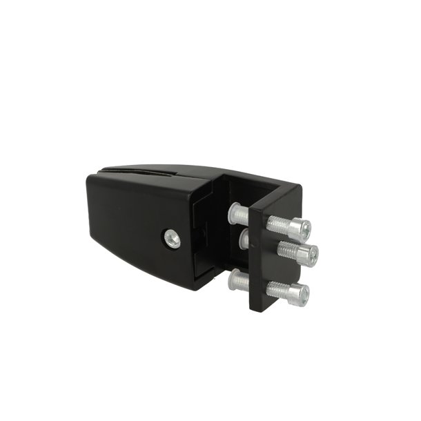 Vrnbeslag til 4-8mm Glas/Akryl -Holder Om Bordkant - Sort