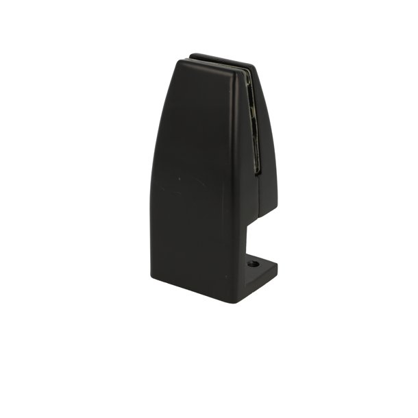 Vrnbeslag til 4-8mm Glas/Akryl -Holder Om Bordkant - Sort