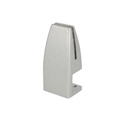 V�rnbeslag til 4-8mm Glas/Akryl -Holder Om Bordkant-S�lvgr�