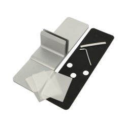 Stabilt og Strkt Vrnbeslag til 6-8mm Glas/Akryl - Sort