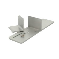 Stabilt og Strkt Vrnbeslag til 6-8mm Glas/Akryl - Slv