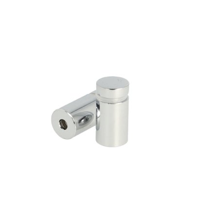 Messing Skiltebeslag - �13x19mm - Forkromet