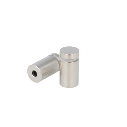 Messing Skiltebeslag - �13x19mm - Rustfri Look