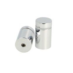 Messing Skiltebeslag - 19x25mm - Forkromet