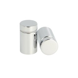 Messing Skiltebeslag - 19x25mm - Forkromet