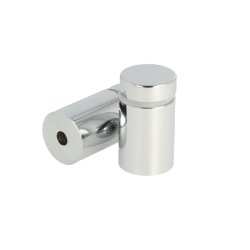 Messing Skiltebeslag - 19x25mm - Forkromet