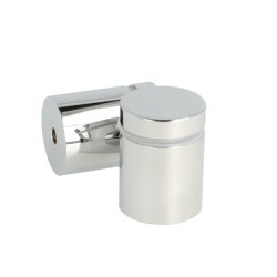 Messing Skiltebeslag - 25x25mm - Forkromet