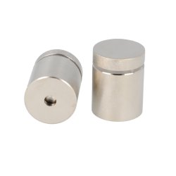 Messing Skiltebeslag - 25x25mm - Rustfri Look