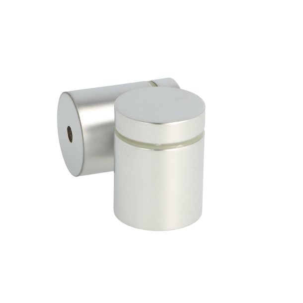 Messing Skiltebeslag - 25x25mm - Alu Look