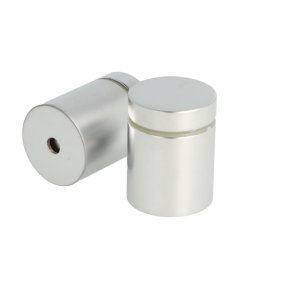 Messing Skiltebeslag - 25x25mm - Alu Look