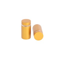 Aluminium Skiltebeslag - 13x19mm - Guld